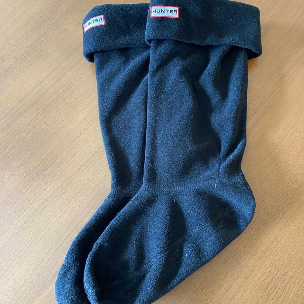 Hunter Black Fleece Inserts For Tall Wellie Boot